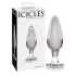 Icicles No. 26 - Tapered Glass Anal Plug (Transparent)