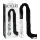 Icicles No. 38 - Leather Whip & Glass Dildo (Clear-Black)