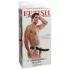 Pipedream Fetish Strap-On 8 - hollow strap-on vibrator (black)