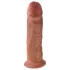 King Cock 10" - large suction cup dildo (25 cm) - dark natural