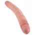 King Cock 12" Slim - Realistic Double Dildo (31cm) - Natural