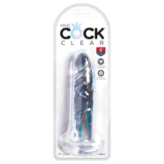 King Cock Clear 6" - suction cup dildo (17.8 cm)