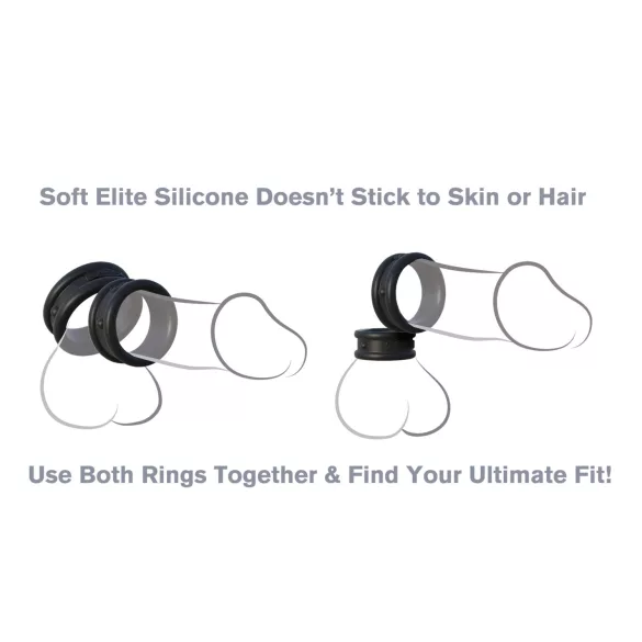 Pipedream - Fantasy C-Ringz - penis and testicle ring (black)