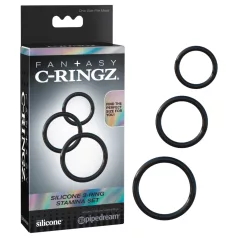 Pipedream - Fantasy C-Ringz - penis ring trio (black)
