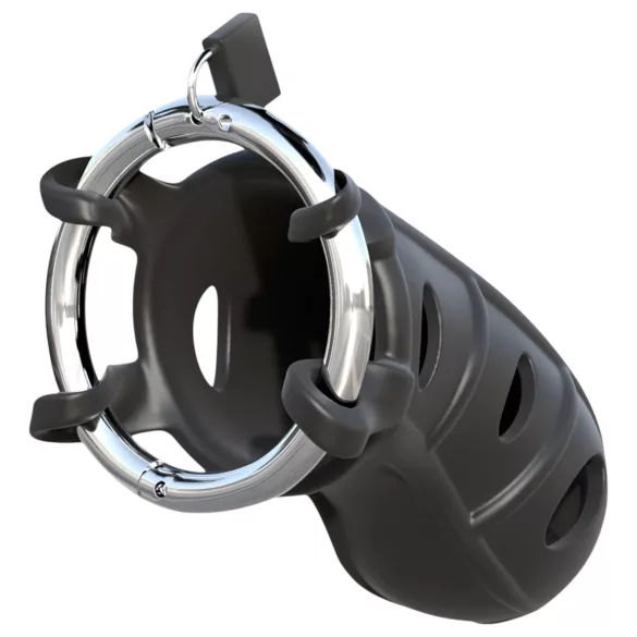 C-Ringz - Silicone Black Chastity Cage