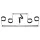 Pipedream - Fetish Spread’em Bar - spreader bar with cuffs (silver)