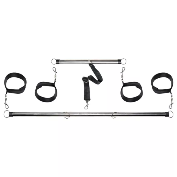 Pipedream - Fetish Spread’em Bar - spreader bar with cuffs (silver)