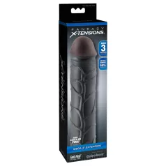   Pipedream - X-TENSION Mega 3 - realistic penis sleeve (22.8 cm, black)