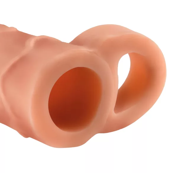 Pipedream X-TENSION Perfect 1 - single‑ring penis sleeve (17.7 cm, natural)