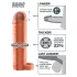 Pipedream X-TENSION Perfect 1 - single‑ring penis sleeve (17.7 cm, natural)