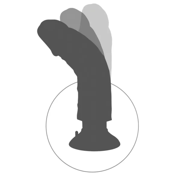King Cock 8 - Flexible & Lifelike Vibrator (10 inches)