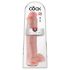 King Cock 15 - 15" Suction Cup Dildo with Balls - Natural