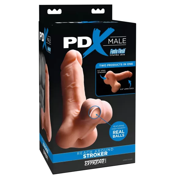 PDX Reach Around - 2-in-1 Sleeve & Enhancer (Natural)