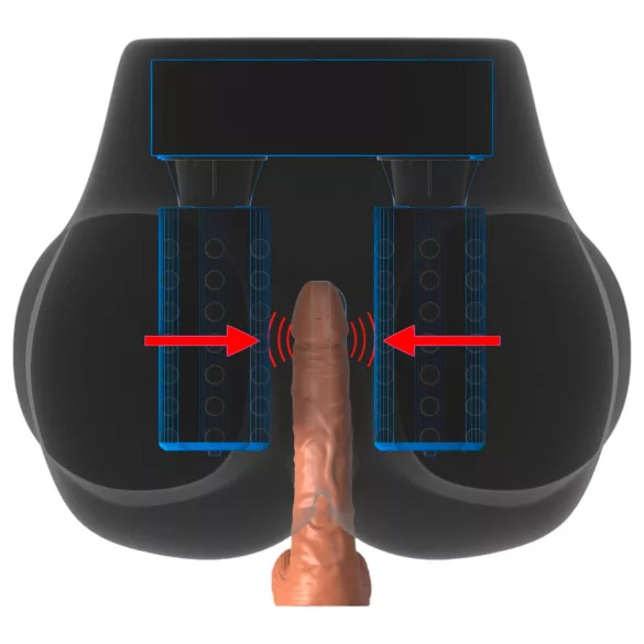 PDX Elite Milk Me Silly - Vibrating Torso Masturbator (Natural)