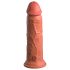 King Cock Elite 8 - Suction Cup Dildo (8") - Dark Natural