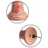 King Cock Elite 7 - Suction Cup, Wireless Vibrator 7'' - Natural