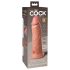 King Cock Elite 8 - Suction Cup Vibrator (20cm) - Natural