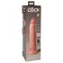 King Cock Elite 9 - Suction Cup Vibrator 9" - Natural