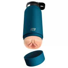 Private Pleaser Flask - Sensual Cup (Blue-Natural)