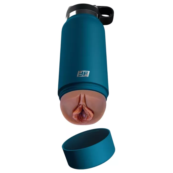 PDX - Fuck Flask Private Pleaser - artificial vagina in a flask (blue-brown)