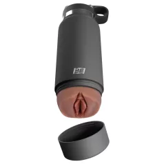 Secret Sensation - Discreet Pleasure Flask (Black-Brown)