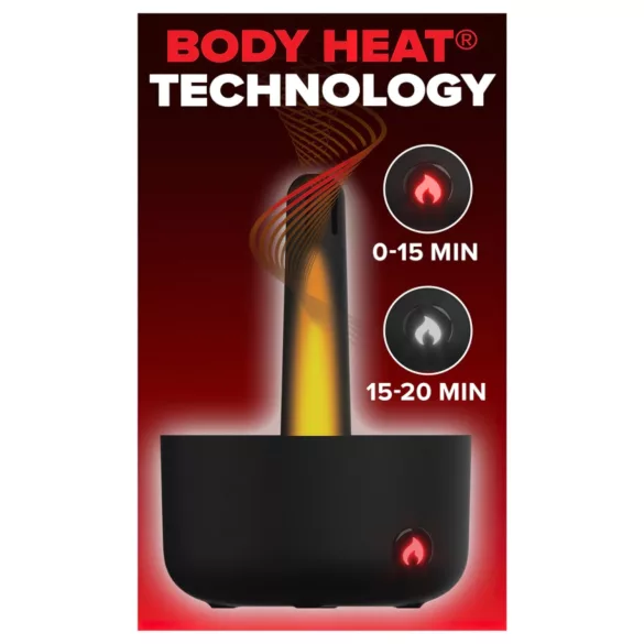 PDX Elite Milk Me Hotter - Warming Masturbator (Black)