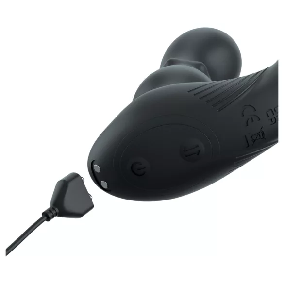 Anal Fantasy Ass-Gasm - Rotating Anal Vibrator with Penis Ring (Black)