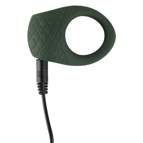 Emerald Love - Rechargeable, Waterproof Vibrating Ring (Green)