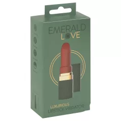   Emerald Love - rechargeable, waterproof lipstick vibrator (red)