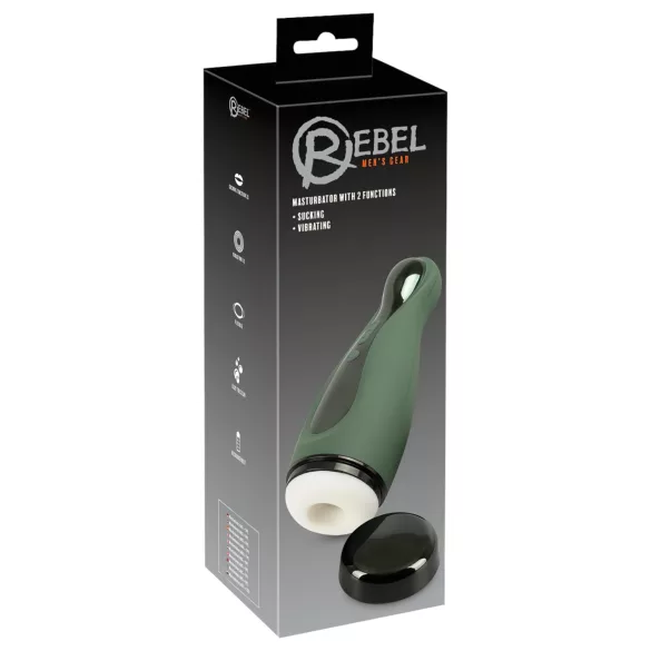 Rebel 2-in-1 Rechargeable Vibrating & Suction Male Masturbator