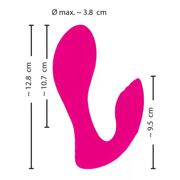 SMILE Panty - Rechargeable, Wireless 2in1 Vibrator (Pink)