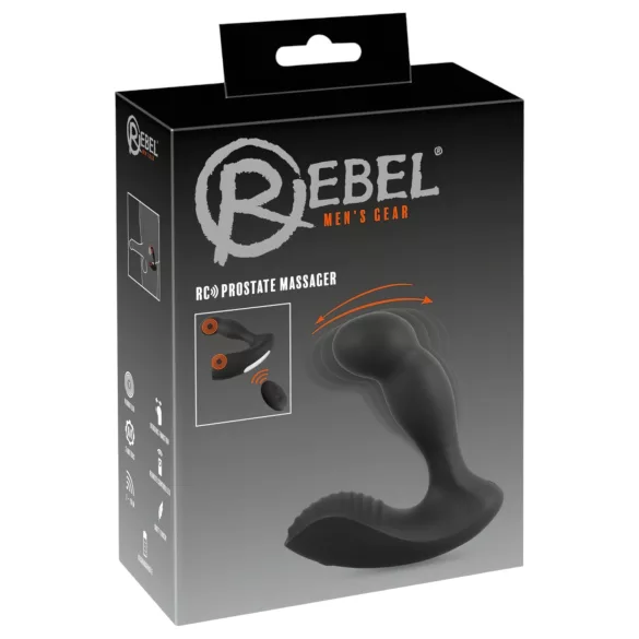 Rebel - Rechargeable Remote-Controlled Prostate Vibrator (Black)