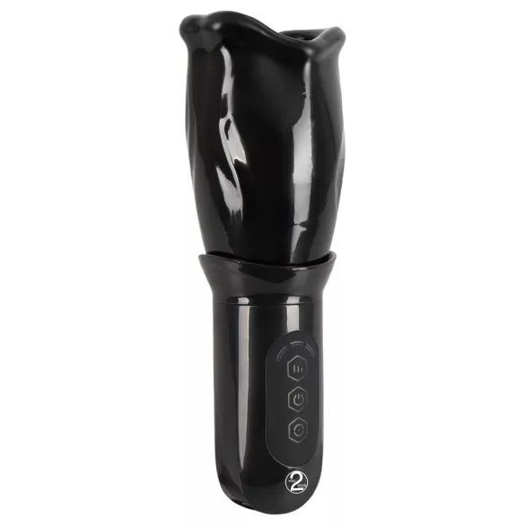 STROKER Rotating - Rechargeable Rotating Oral Simulator (Black)