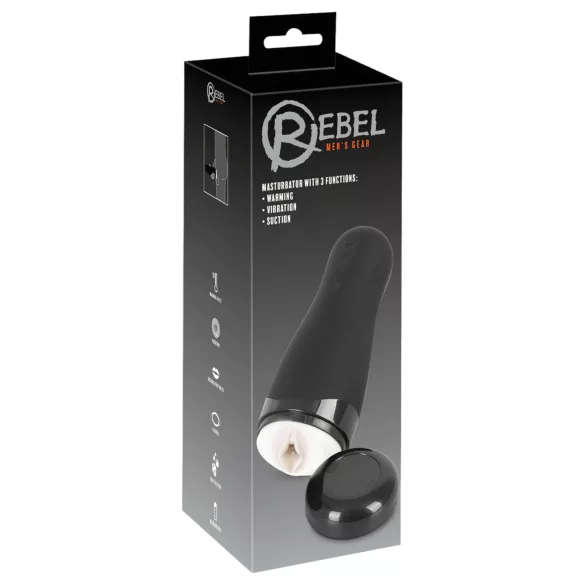 Rebel 3-in-1 Rechargeable Warming Masturbator