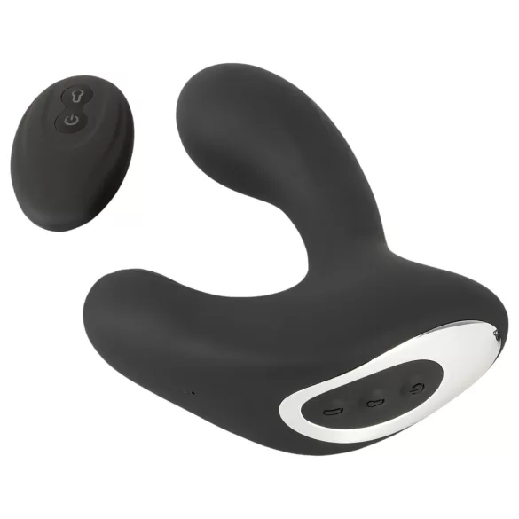 Rebel RC - Rechargeable Remote-Controlled Inflatable Black Anal Vibrator