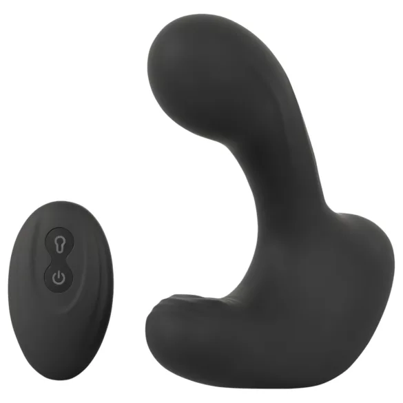 Rebel RC - Rechargeable Remote-Controlled Inflatable Black Anal Vibrator