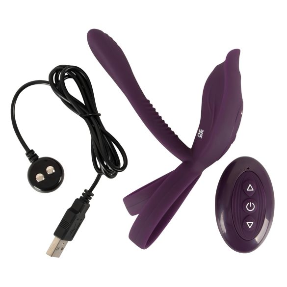 Couples Choice - Rechargeable Radio-Controlled Penis Ring (Purple)