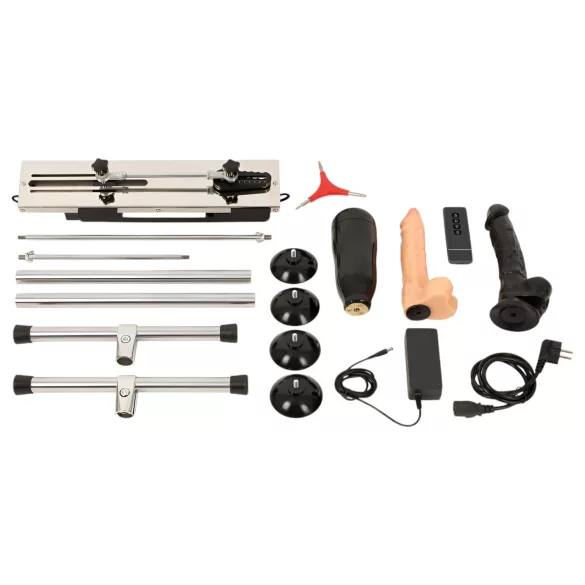 The Ultimate Pleasure Machine - Dual System with Two Dildos & One Sleeve