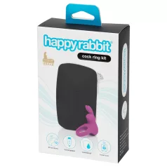   Happyrabbit Pleasure Pack - Vibrating Ring with Storage (Purple)