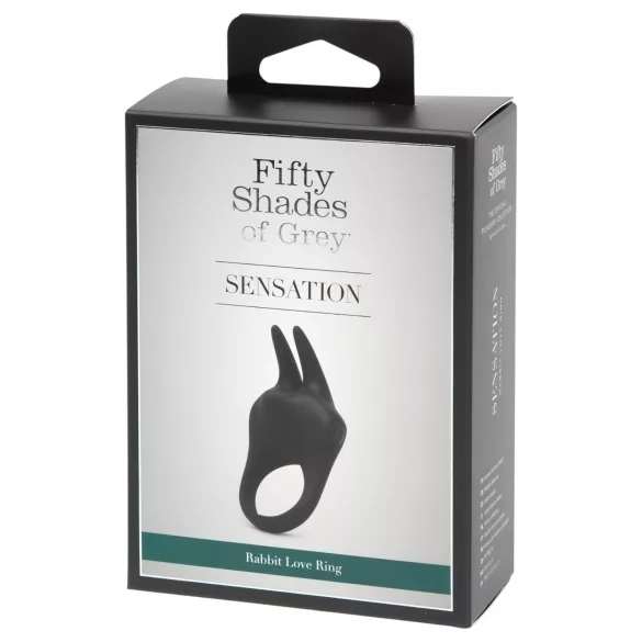 Fifty Shades of Grey Sensation - clitoral stimulating penis ring (black)