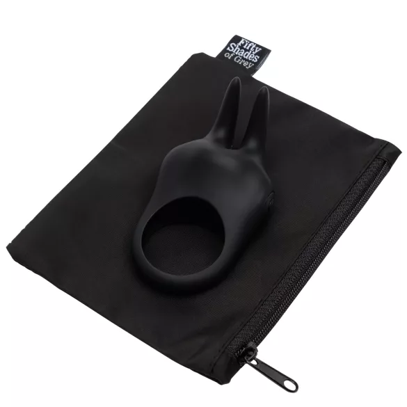 Fifty Shades of Grey Sensation - clitoral stimulating penis ring (black)
