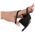 Rebel - Rechargeable Vibrating Ring & Stimulation Toy (Black)