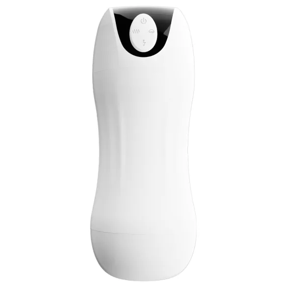 STROKER - Rechargeable, Suction-Vibrating Masturbator (White)