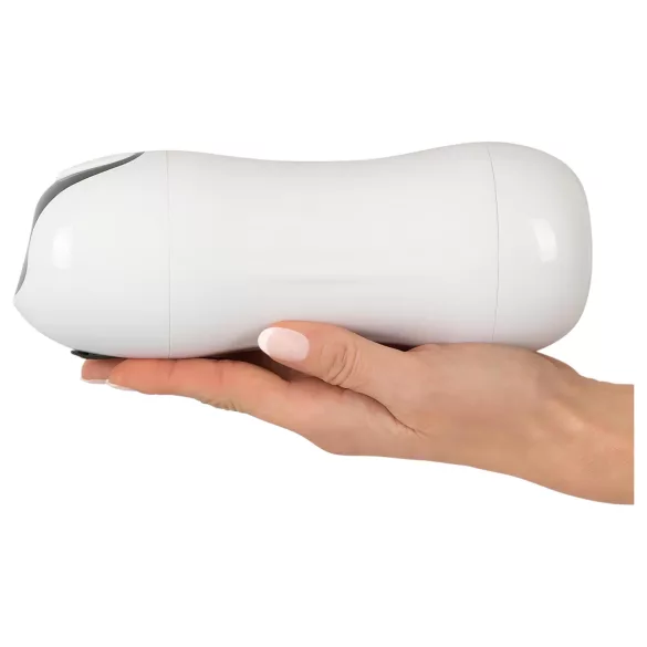 STROKER - Rechargeable, Suction-Vibrating Masturbator (White)