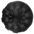 ANOS - ribbed soft anal plug - 7cm (black)