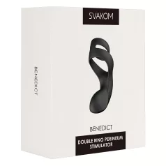   Svakom Benedict - Black Vibrating Penis Ring & Perineum Stimulator