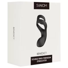   Svakom Benedict - Black Vibrating Penis Ring & Perineum Stimulator