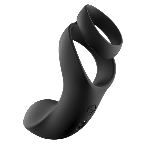 Svakom Benedict - Black Vibrating Penis Ring & Perineum Stimulator