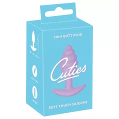 Cuties Mini Butt Plug - silicone anal plug (purple, 2.8 cm)
