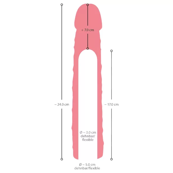 Nature Skin - Length & Girth Enhancing Sleeve (24cm)